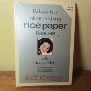 natural rice paper oil absorbing tissues with rice powder nude RPA4 (c216)